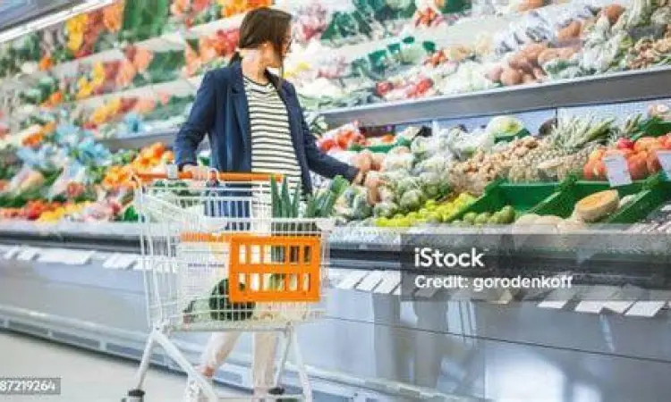 Label Berat Produk Produk sayuran dengan label berat dalam gram