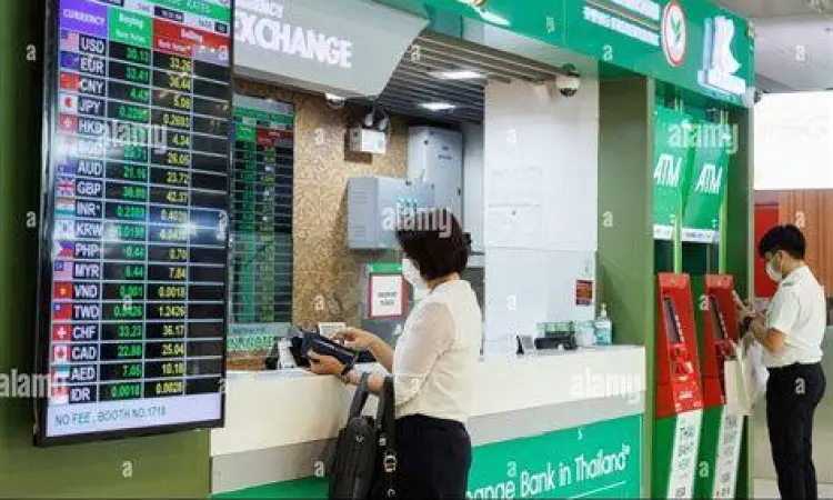Loket penukaran uang di Bangkok Thailand