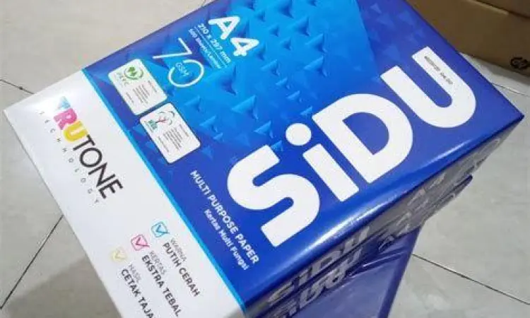 Satu Rim Kertas HVS Gambar satu pack kertas HVS 500 lembar