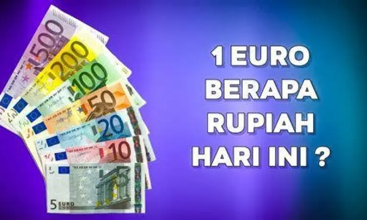 Uang kertas Euro dan Rupiah berdampingan