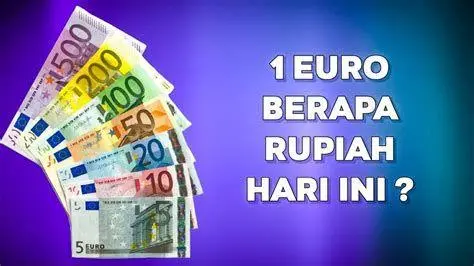 Konversi Euro ke Rupiah Uang kertas Euro dan Rupiah berdampingan