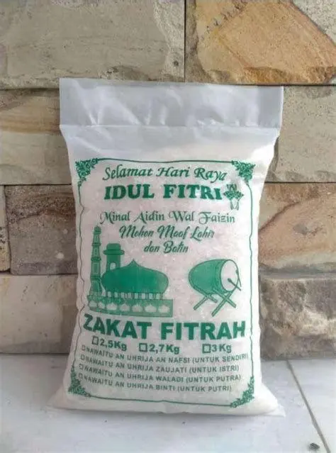 Zakat Fitrah Beras Pembayaran zakat fitrah dengan beras