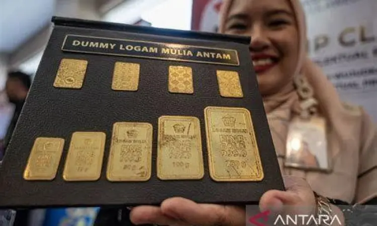 Logam mulia Antam berbagai ukuran gram