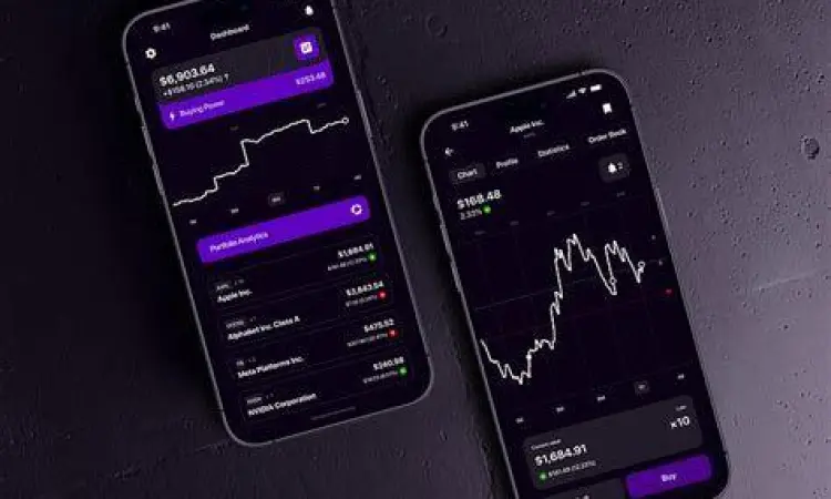 Aplikasi trading saham di smartphone