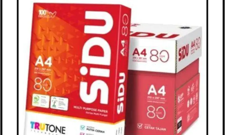 Satuan Kertas Rim Tumpukan kertas HVS dalam satuan rim