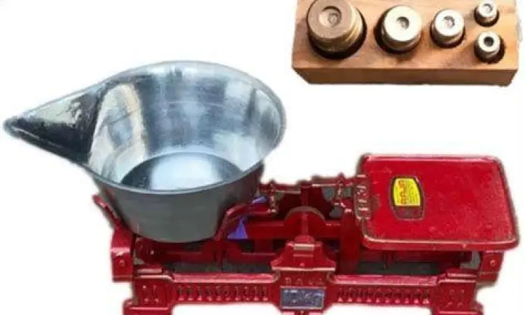 Anak timbangan logam untuk mengukur ons dan kg