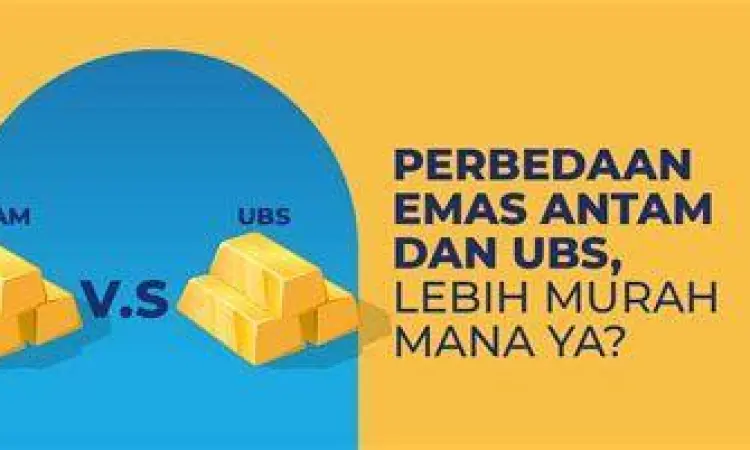 Perbandingan fisik emas Antam dan UBS 1 gram