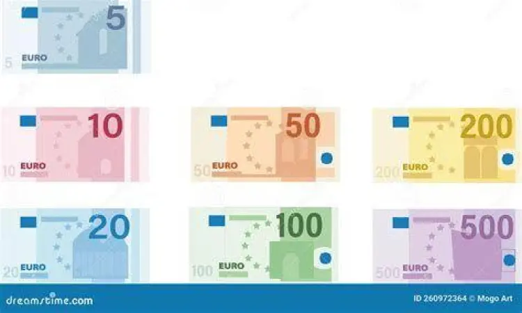 Uang Kertas Euro Tumpukan uang kertas Euro