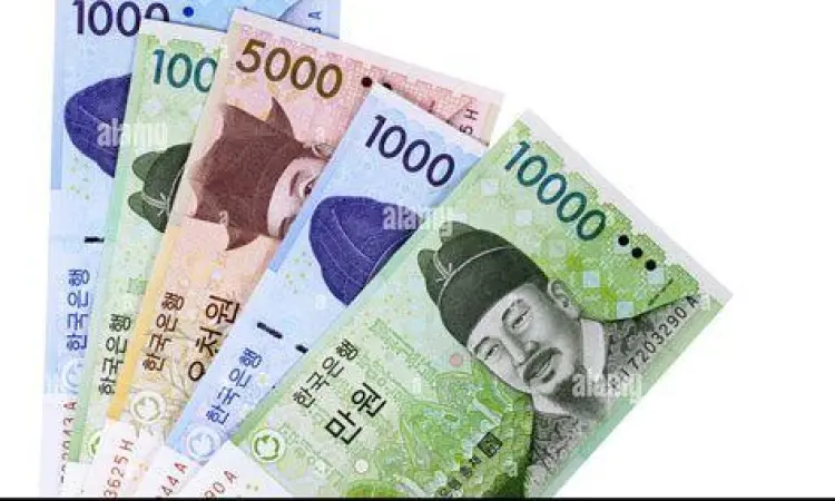 Mata Uang Won Korea Selatan Uang kertas Won Korea Selatan pecahan 50 ribu