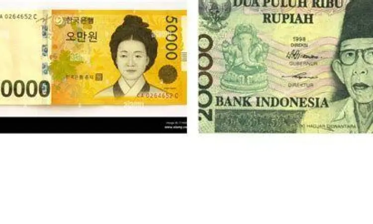 Mata uang Won Korea Selatan dan Rupiah