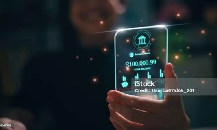 Transaksi Digital Anak Muda anak muda menggunakan smartphone untuk cek saldo uang satu juta