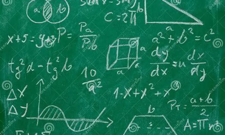 Rumus matematika konversi waktu di papan tulis