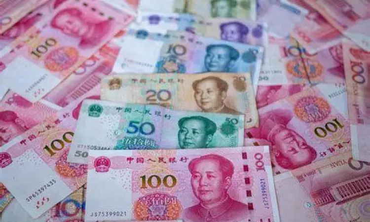 Uang kertas Yuan Renminbi China pecahan 100