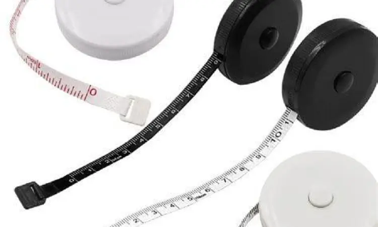 Meteran gulung menunjukkan angka 150 cm