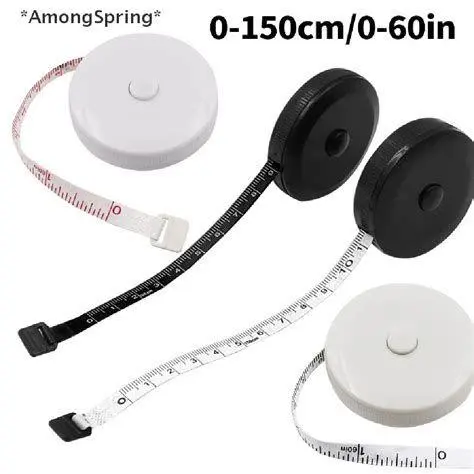 Meteran 1.5 Meter Meteran gulung menunjukkan angka 150 cm