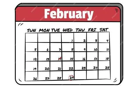 Fenomena Tahun Kabisat Tampilan kalender bulan februari tahun kabisat