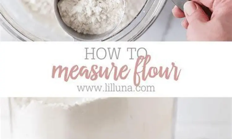 Teknik mengukur tepung terigu dengan gelas