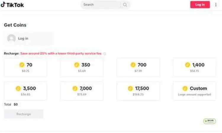 Top Up Koin TikTok Harga top up koin TikTok di Indonesia