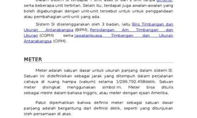 Sejarah Sistem Metrik Ilustrasi sejarah perkembangan sistem metrik di dunia