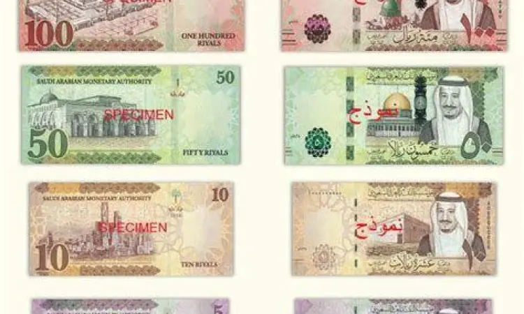 Denominasi 1 Riyal Arab Saudi Uang kertas 1 Riyal Arab Saudi