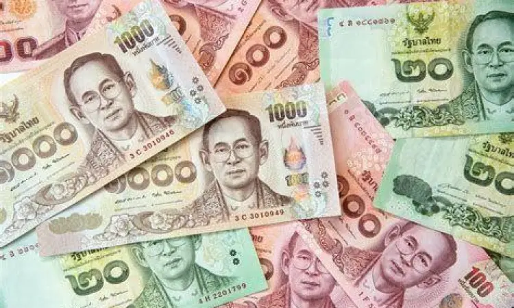 Denominasi Baht Thailand Mata uang Baht Thailand kertas dan koin