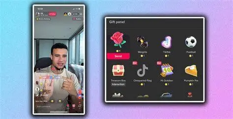 Interaksi Live Streaming TikTok Interaksi kreator saat menerima gift paus
