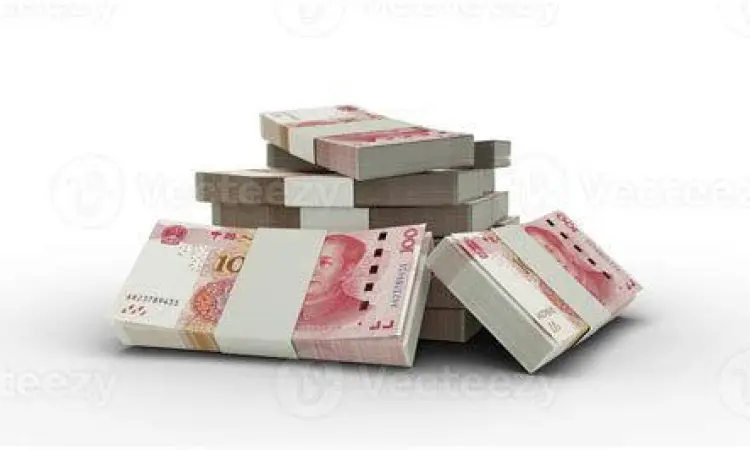 Uang Kertas Yuan Tumpukan uang kertas Yuan Tiongkok