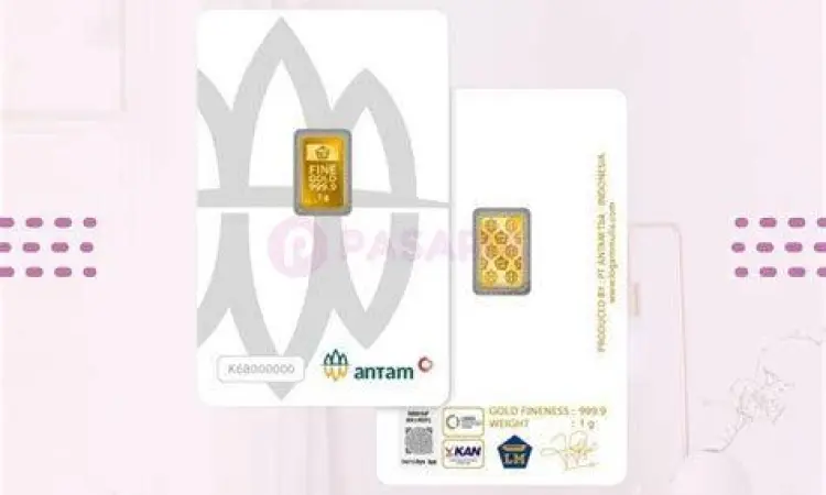 Emas batangan Antam 1 gram bersertifikat