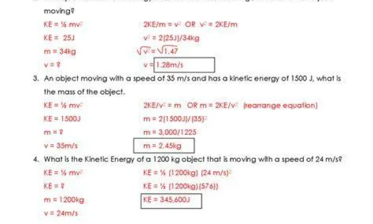 Perhitungan Energi Fisika Siswa menghitung konversi energi