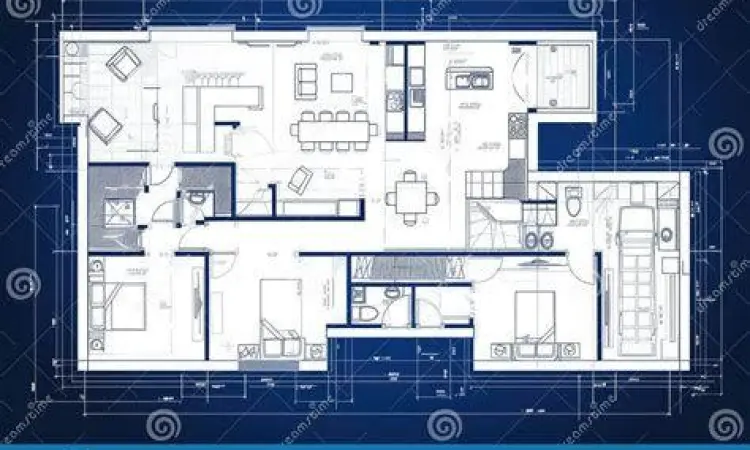 Denah desain interior dengan satuan centimeter