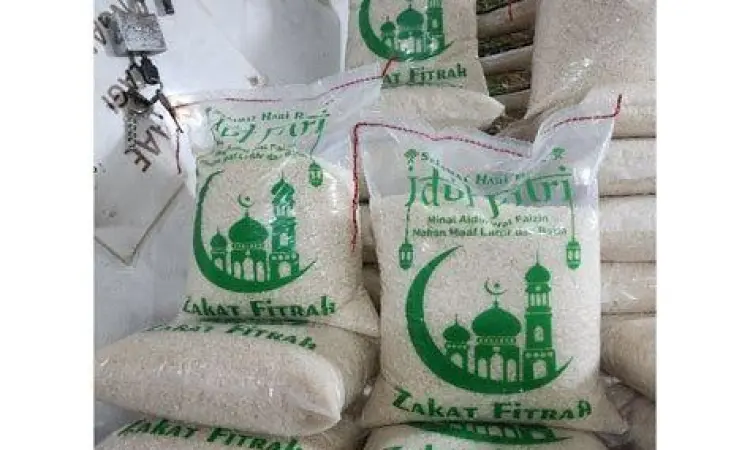 Karung beras untuk zakat dan fidyah