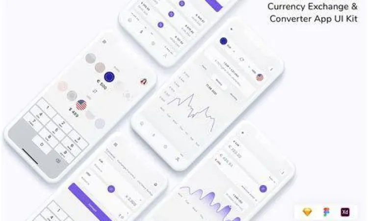 Interface aplikasi konverter mata uang online