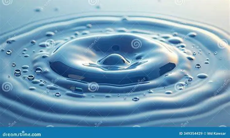 Proses pembentukan tetesan air berdasarkan tegangan permukaan