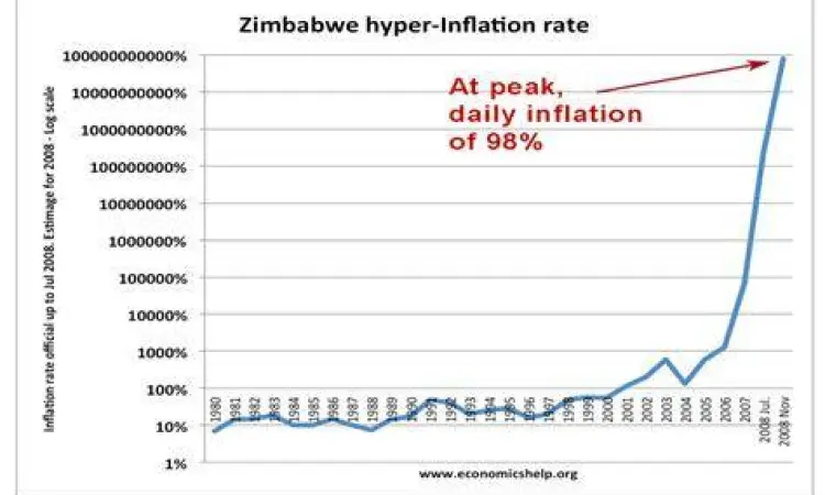 Hiperinflasi Zimbabwe Kondisi pasar di Zimbabwe saat hiperinflasi