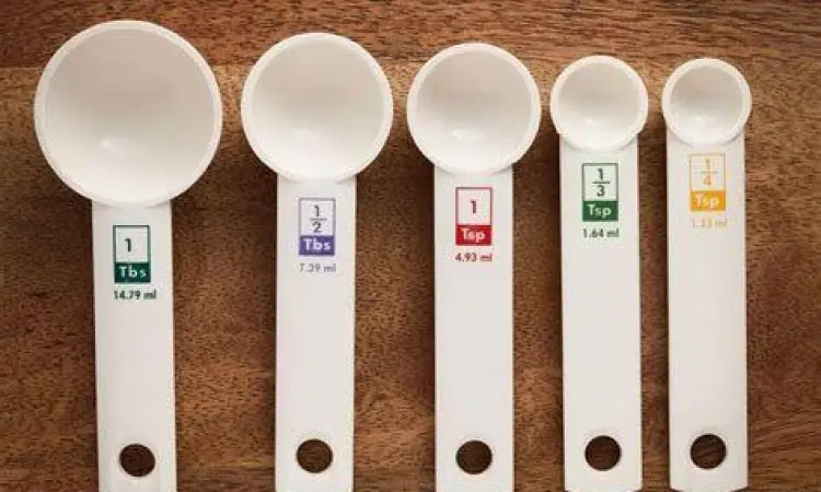Jenis Sendok Takar Dapur Berbagai ukuran sendok takar untuk konversi gram