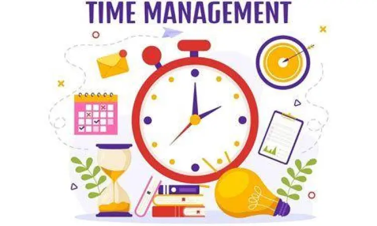 Manajemen Waktu Efektif Ilustrasi manajemen waktu dengan jam