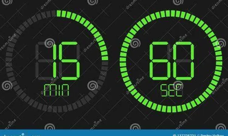 Konversi Detik ke Menit Gambar stopwatch menunjukkan hitungan detik