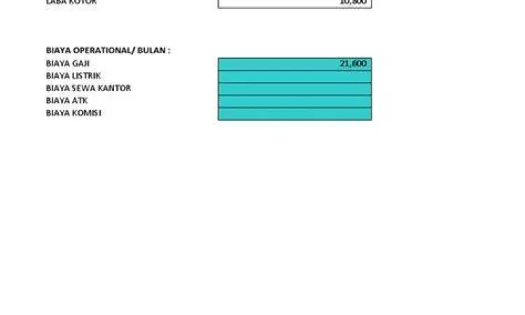 Perhitungan Inventaris Penggunaan kalkulator untuk menghitung stok barang dalam satuan gross