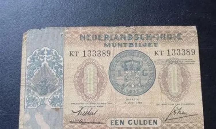 Uang Kertas Gulden Uang kertas gulden koleksi numismatik