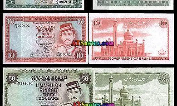 Mata Uang Ringgit Brunei Pecahan uang kertas Ringgit Brunei Darussalam