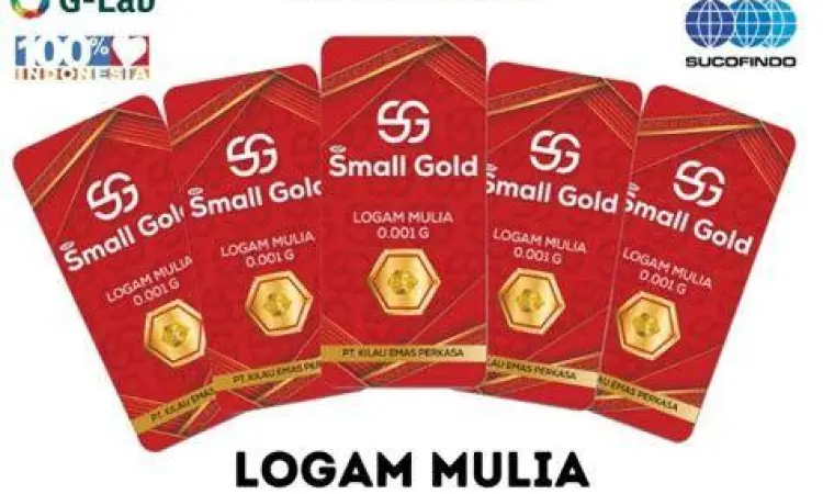 Emas Mini 0.1 Gram kepingan emas mini gold 0.1 gram dalam kemasan sertifikat
