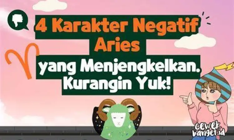 Sifat Impulsif Aries Ilustrasi sifat impulsif zodiak aries