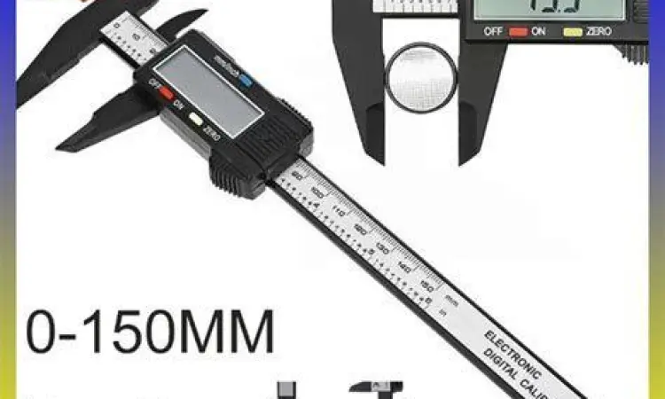 Alat ukur teknik dengan skala milimeter dan centimeter