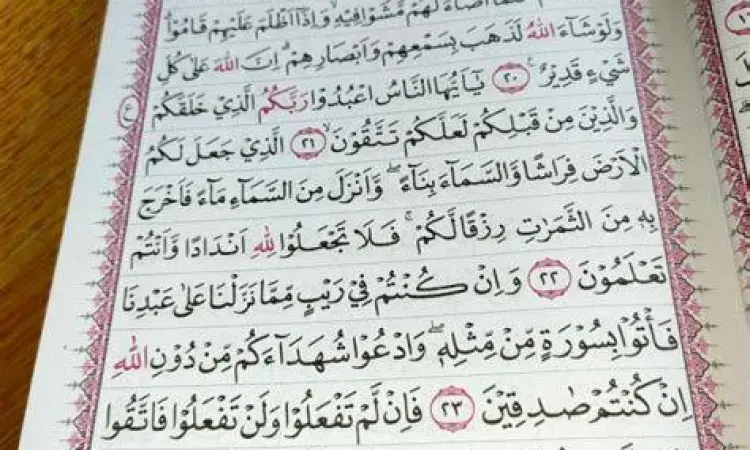 Layout mushaf Madinah 15 baris per halaman