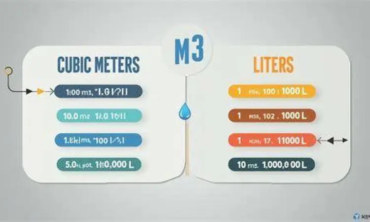 Tabel Konversi Volume Tabel konversi meter kubik ke liter