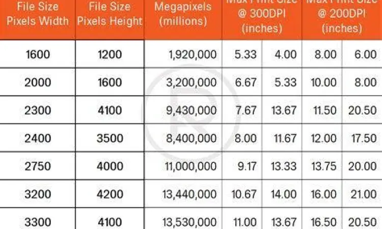Panduan resolusi cetak format besar