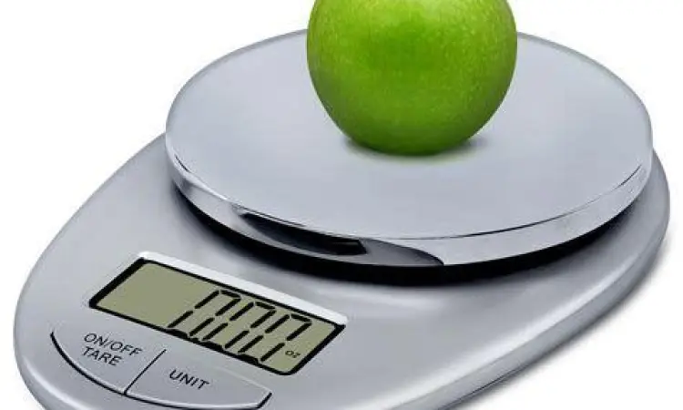 Akurasi Timbangan Digital Timbangan digital menunjukkan berat dalam gram dan ons
