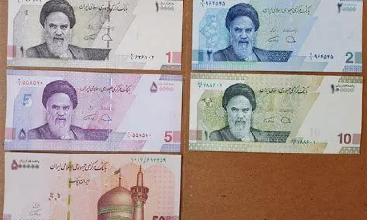 Uang kertas Rial Iran nominal besar