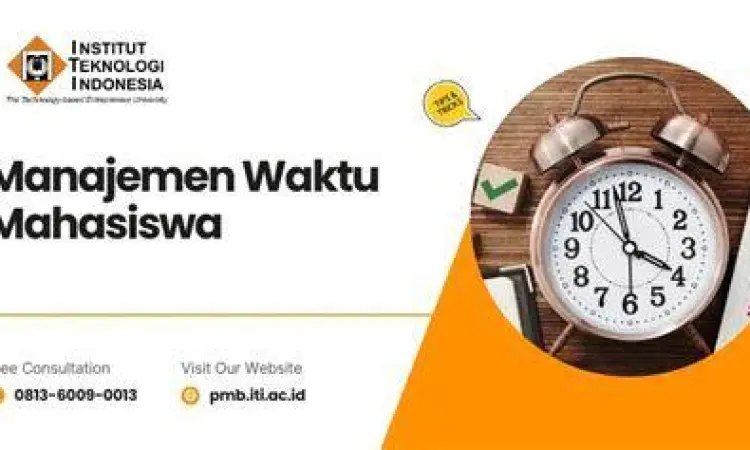 Manajemen Waktu Mahasiswa Mahasiswa mengatur jadwal belajar