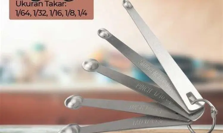 Sendok Takar Standar Berbagai ukuran sendok takar untuk dapur